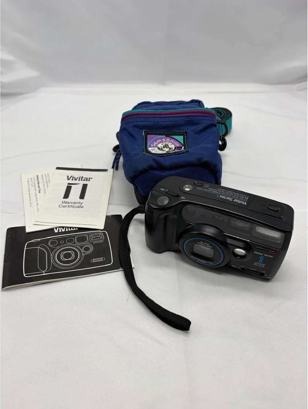 Vivitar Series 1 470PZ 35mm Film Point and Shoot Camera Black New Batteries&Film